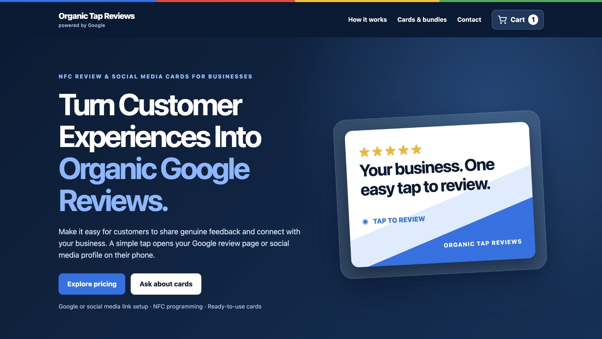 Organic Tap Reviews website screenshot